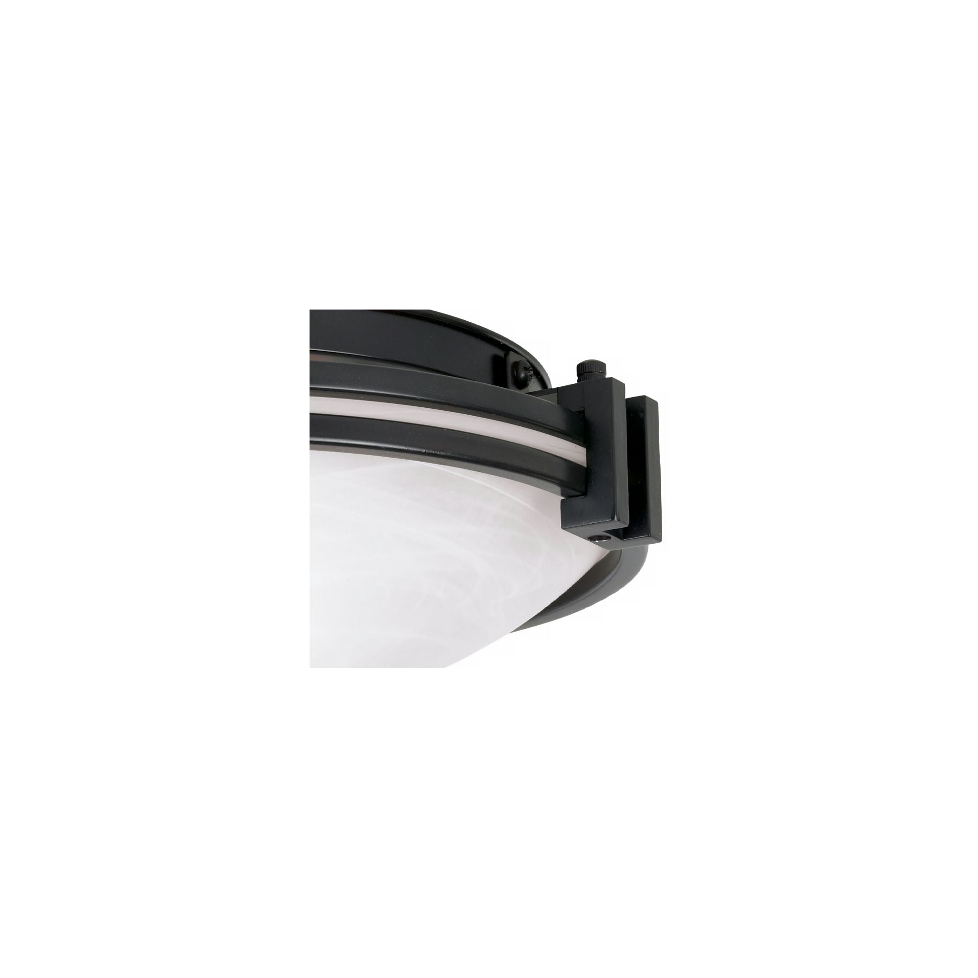 Possini Euro Design Deco Modern Ceiling Light Flush Mount Fixture 12 3/4" Wide Oil Rubbed Bronze 2-Light Marbleized Glass for Bedroom Kitchen Hallway