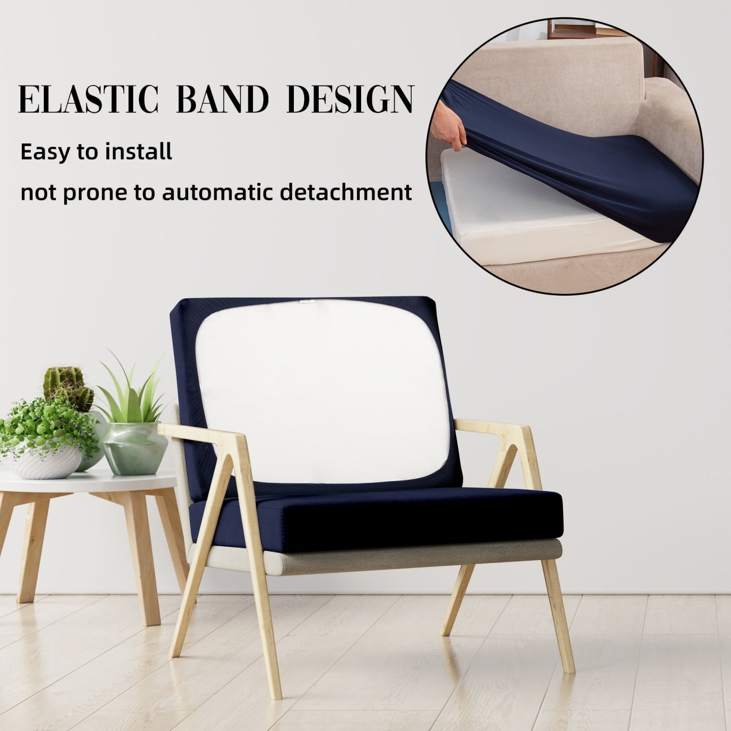 SUKAIKEQA Outdoor Cushion Covers Set,8PCS Patio Furniture Couch Seat Slipcovers, Replacement for Sofa Sectional Chair(Cover，Only)