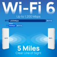 thumbnail image 2 of EnGenius Station6 ENH500-AX Wi-Fi 6 Pont Sans Fil Extérieur à Longue Portée 2 Bandes, 2 of 8