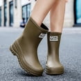 thumbnail image 3 of IUJSOY Rain Boots Women Waterproof Garden Shoes Wide Calf Non-Slip Work Shoes Chelsea Boots, 3 of 9