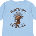 thumbnail image 4 of Inktastic Montana Cowgirl Girls Long Sleeve Toddler T-Shirt, 4 of 5