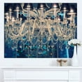 thumbnail image 2 of Design Art - Blue Vintage Crystal Chandelier, 2 of 4
