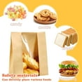 thumbnail image 4 of YAOMOBB Candy Bags Homemade Bread Packaging 50Pcs Window Food Grade Bags for Bakery Storage, 4 of 6