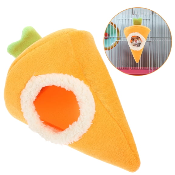 FUTUREORYY Small Pet Hamster Nest with Warm Radish Design, Cozy and Comfortable Sleeping Bed for Small Animals