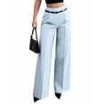 thumbnail image 4 of Women'S High Waisted Wide Leg Work Pants Straight Leg Office Slacks Trousers, 4 of 9