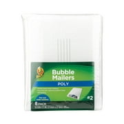 Duck Self-Seal Poly Bubble Mailer #2, 8.5" x 11", Solid Print, 8 Pack