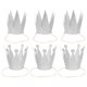 thumbnail image 1 of 6PCS Glitter Birthday Crown Hats Party Hats Prince Crowns for Kids and Adults Party Decorations (Silver), 1 of 2