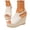 Beige, variant on Espadrilles Wedges Sandals for Women Fashion Peep Toe Platform Dress Shoes Lightweight Casual Slingback Mules Beige Size 9.5
