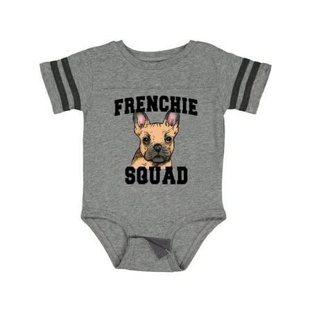 

Inktastic Cute French Bulldog Frenchie Squad Gift Baby Boy or Baby Girl Bodysuit
