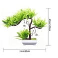 thumbnail image 2 of Simulación de árbol en maceta artificial Planta en maceta Oficina en casa Centro de mesa Adorno de árbol falso, Verde Advancent HA7029-03B, 2 of 6