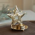 thumbnail image 6 of Luoshdecor Metal Hollow Out STar Candle Holder,Sliver Table Candle Tray Home Decor,Artificial Holiday Gift Table Centerpiece Xmas Party Table Decorations, 6 of 6