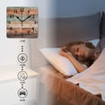 thumbnail image 4 of Square Wall Clock,Rustic Wooden Wall With Aged Finish,Silent Non-Ticking Wall Clock Decor for Home Office Kitchen Living Room Bedroom(14inch), 4 of 4