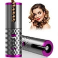 thumbnail image 4 of Cordless Automatic Curler Portable Electric Curling Iron with LCD Temperature Display Rapid Heating Automatic Rotating Ceramic Curler USB Rechargeable for Travel and Home Use, 4 of 9