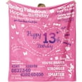 thumbnail image 1 of LHSHID Gifts for 13 Year Old Girl 13th Birthday Gifts for Girls 13 Year Old Girl Gift Ideas Sweet Gifts for 13 Year Old Girl Blanket Gifts for 13 Year Old Girls 40"x50", 1 of 6