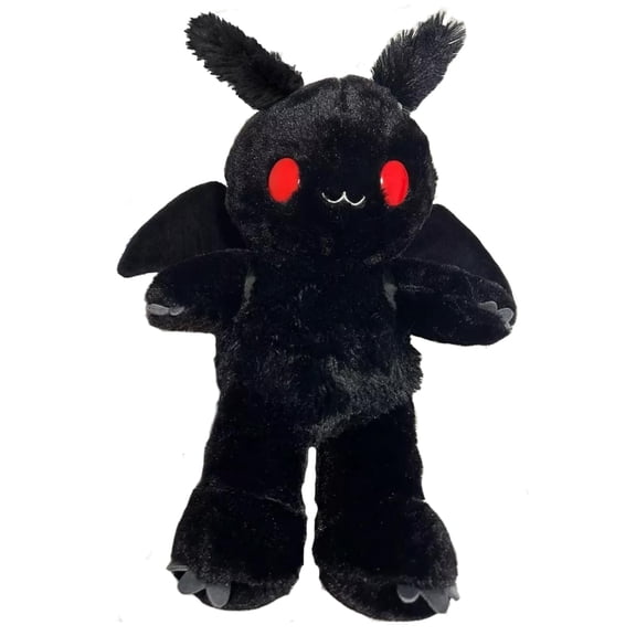 Halloween Mothman Plush Creepy Goth Mothman Stuffed Animals, Soft Hugging Mothman Plushies Toys Birthday Party Favors Gifts for Boys Girls