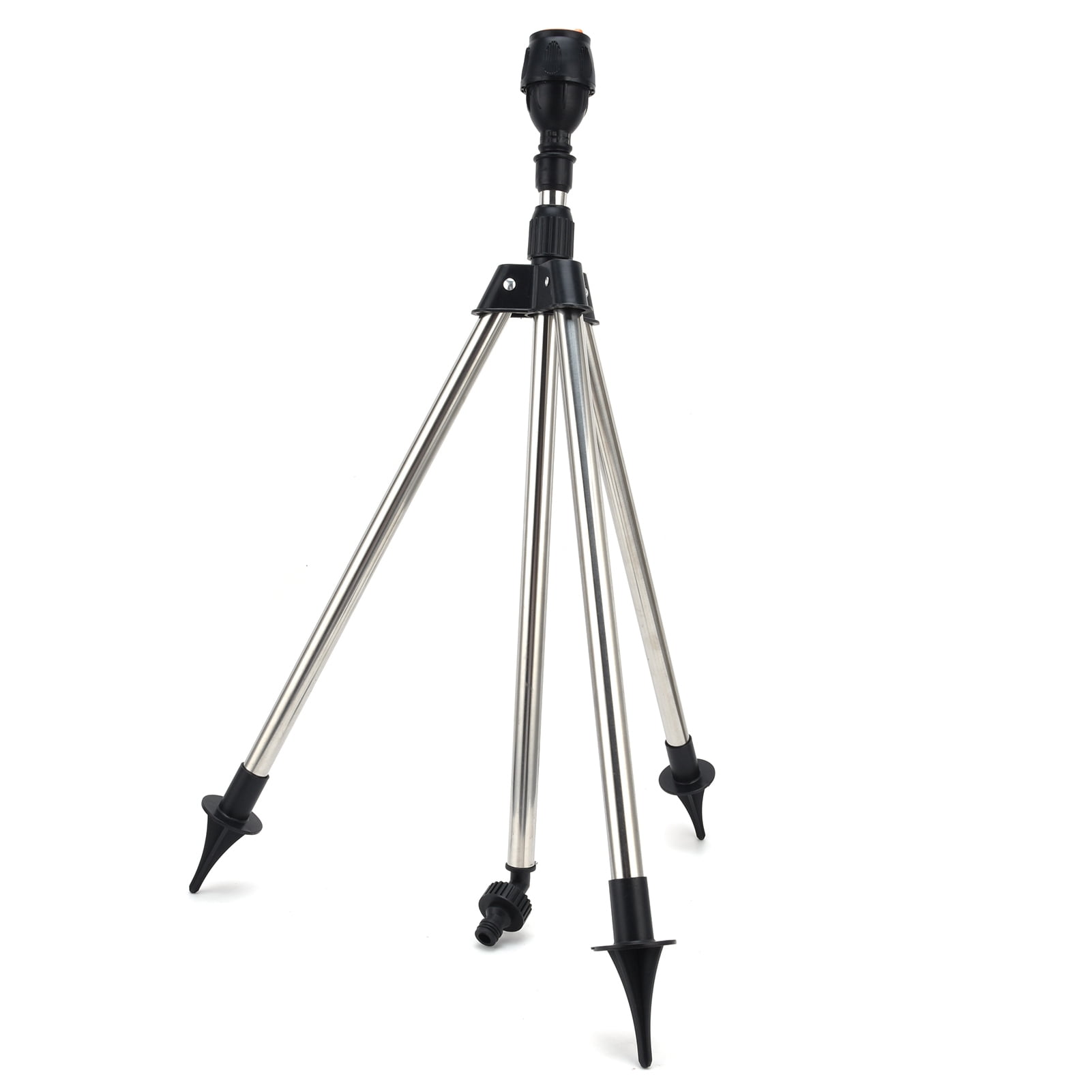 Tebru Tripod Sprinkler 360° Rotating Lawn Sprinkler, Stainless Steel Multi-Purpose