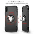 thumbnail image 4 of iPhone X Case Ring Holder Kickstand Function 360 Degree Rotating Ring Holder Grip Case TPU, 4 of 15