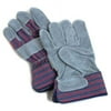 Midwest Gloves Suede Cowhide Leather Palm Glv - Lrg