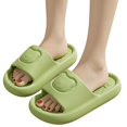 thumbnail image 4 of House Slippers for Women, Memory Foam Open Toe Slippers, Indoor Summer Slippers, Soft Thick EVA Bedroom Slippers, Comfortable Non‑Slip Casual Home Footwear for Daily Household Use Green, 4 of 4