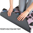 thumbnail image 3 of Pink and Blue Of Leopard Print Hot Yoga Mat Towel Non Slip for Hot Yoga - Quick-Drying Yoga Mat Cover with 4 Corner Pockets with Travel Bag - Hot Yoga Towel Non Slip 74"x26", 3 of 6