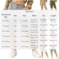 thumbnail image 4 of OGLCCG Girls Cotton Linen Shorts Summer Straight Leg Casual Capri Pants with Pockets Kids Hiking Vacation Beach Bermuda Shorts 5-16 Years, 4 of 8