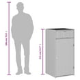 thumbnail image 2 of vidaXL Patio Storage Cabinet Beige 21.7"x21.7"x43.7" Poly Rattan, 2 of 11