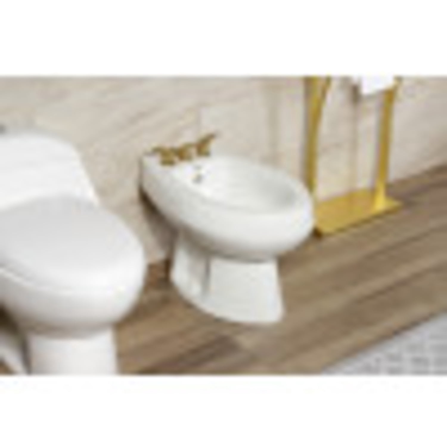 Kingston Brass KB327LL Bidet Faucet with Brass Pop-Up, Brushed Brass