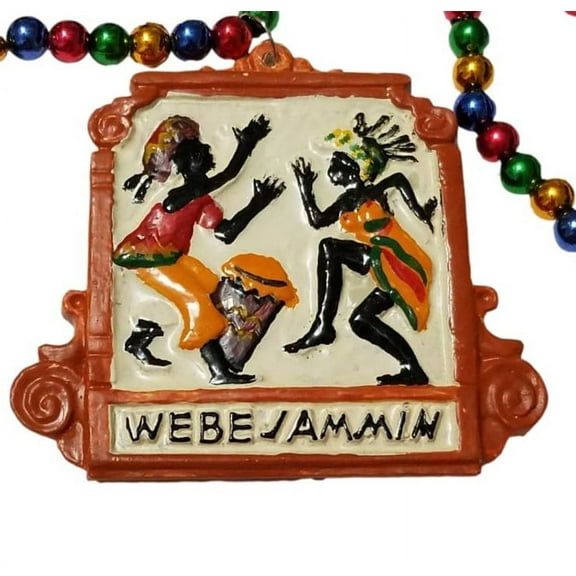 We Be Jammin Dancing Mardi Gras Beads Party Favor