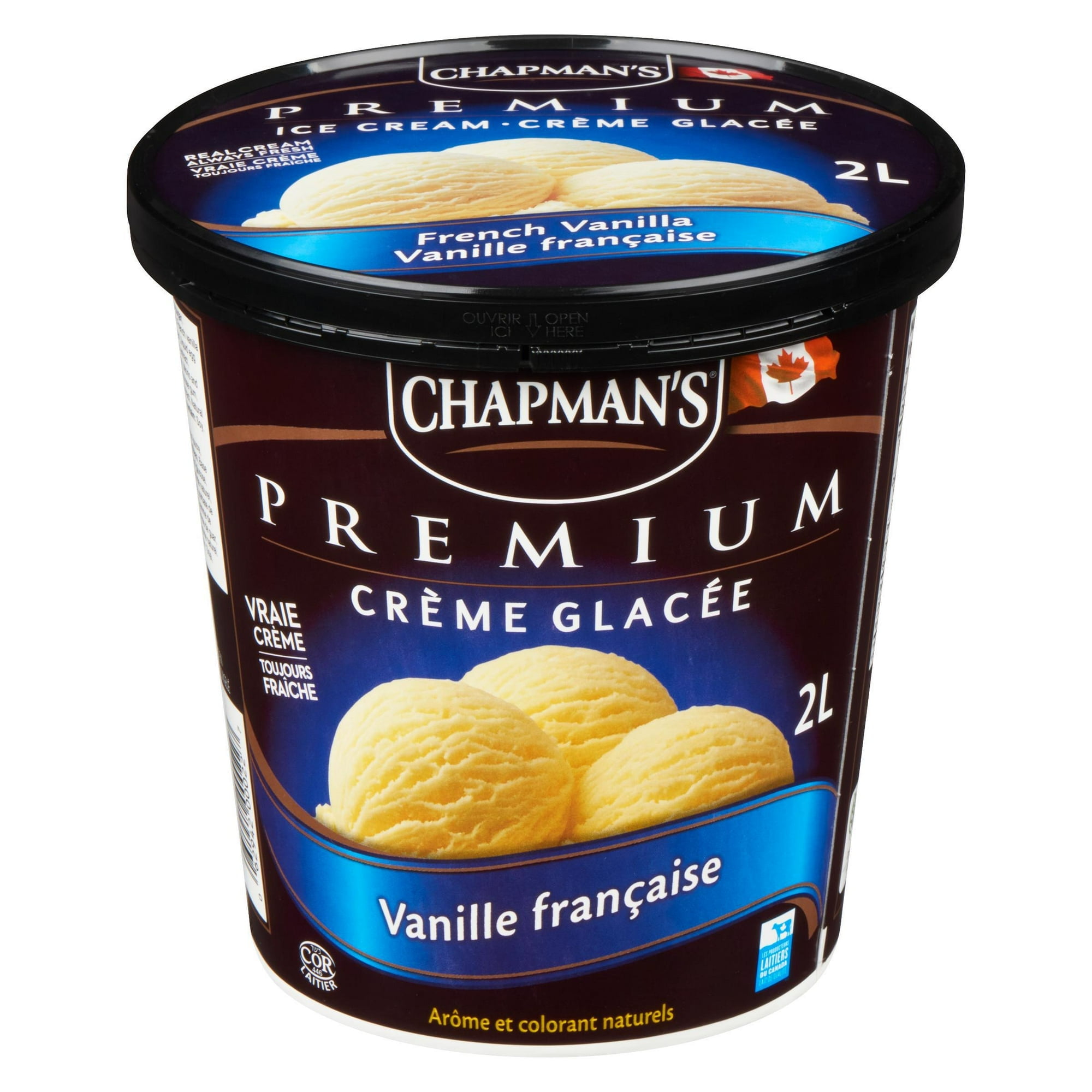 Chapman's Premium French Vanilla Ice Cream in a Tub, 2L