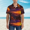 thumbnail image 4 of Lsque Sunset Valley Western Cowboy pattern Hawaiian Shirt for Men, Unisex Summer Beach Casual Short Sleeve Button Down Shirts-X-Large, 4 of 9