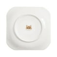thumbnail image 3 of Pet Portrait White Porcelain Square Plate - I Love British Shorthairs (Golden), 3 of 7