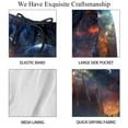 thumbnail image 4 of luoweisi Men's Beach Shorts Quick Dry Swim Trunks with Mesh Lining Galaxy L, 4 of 5