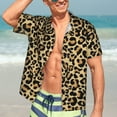 thumbnail image 7 of Disketp Hawaiian Shirts For Men,Leopard Print Print Mens Casual Short Sleeve Button Down Shirts Beach Shirt, 7 of 7