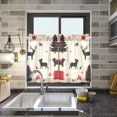 thumbnail image 4 of Yayeee Kitchen Curtains Tier Pair Light Filtering 27"x24" Rod Pocket Short Cafe Window Panel, Christmas Forest, 4 of 7