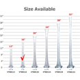 thumbnail image 3 of WGV Eiffel Tower Vase, Open: 1". Height: 16", Clear Glass Vase for Wedding Centerpiece, Home and Office Décor, 1 Pack with 12 Pieces, 3 of 5