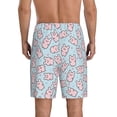 thumbnail image 4 of Lsque Cute Rabbit Mens Sleep Pajama Shorts,Short Pajama Pants, Cotton Ultra-Soft Knit-3X-Large, 4 of 9