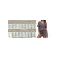 thumbnail image 7 of Womens 2 Piece Lounge Sets Ribbed Knit Pyjama Sets Short Sleeve V Neck Lounge Top and Shorts Sweatsuits Outfits Sleepwear, 7 of 7