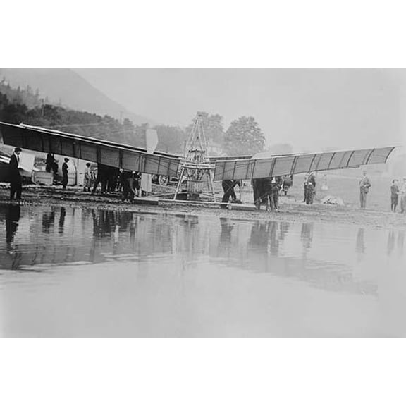 Langley Airplane-Fine art canvas print (20" x 30")