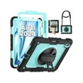 thumbnail image 1 of Case for iPad Air 11 inch 7th 6th Generation M3 M2 2025 2024, Heavy Duty Shockproof Protective Cover with Screen Protector, Stand and Hand/Shoulder Strap, 1 of 7