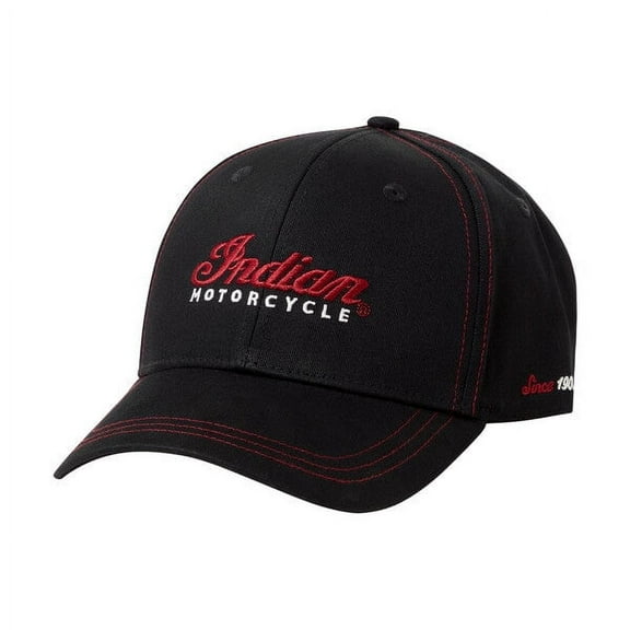 Indian Motorcycle Contrast Stitch Cap, Black | 2862744