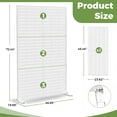 thumbnail image 2 of FOOWIN Outdoor Metal Privacy Screen Galvanized Decorative Screen, White, 2 of 9