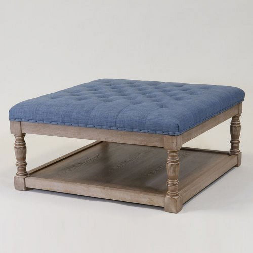Cairona Tufted Textile 34 inch Shelved Ottoman Optional Colors