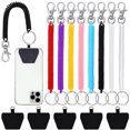 thumbnail image 2 of Telescopic Spring Anti-theft Lanyard Color Wrist Lanyard Gasket Safety Tether for Mobile Phone Charm Bracelet Strap Hanging Rope black, 2 of 6