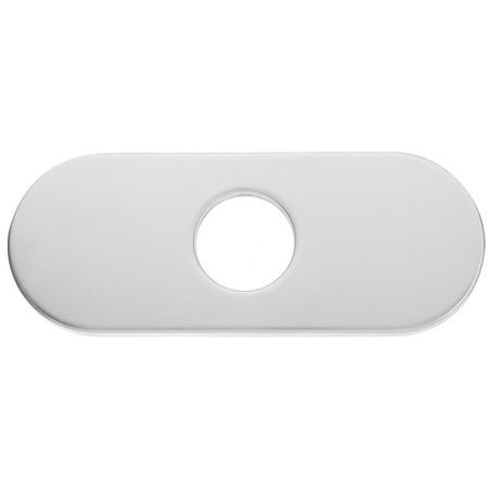 FRCOLOR Stainless Steel Faucet Deck Plate Household Replacement Sink Hole Cover Stainless Steel Sink Cover