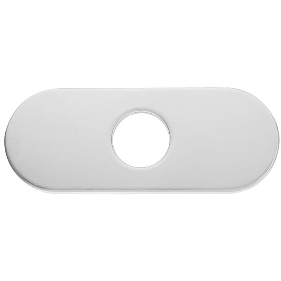 FRCOLOR Stainless Steel Faucet Deck Plate Household Replacement Sink Hole Cover Stainless Steel Sink Cover