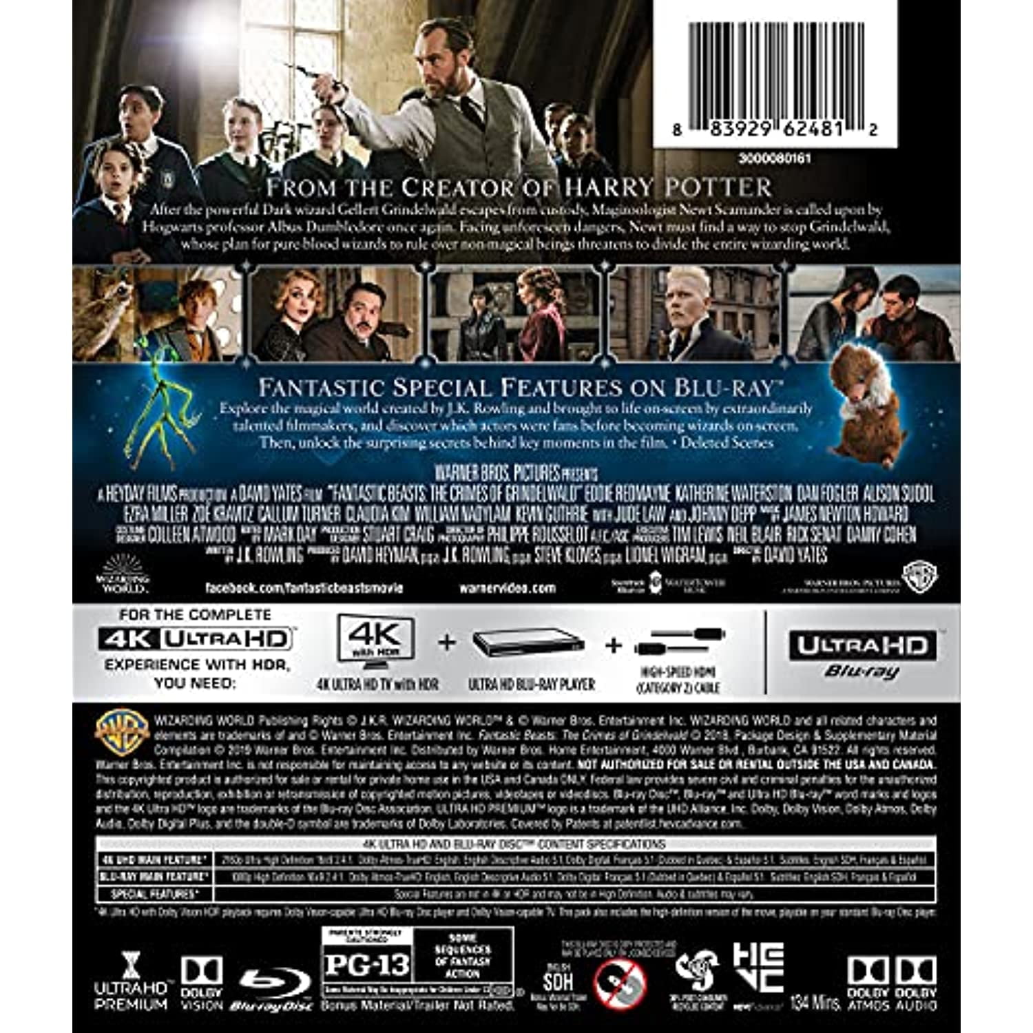 Amazon.com: Fantastic Beasts The Crimes of Grindelwald