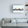 thumbnail image 2 of Trademark Fine Art Michael Tompsett Buffalo New York Skyline Blue Canvas Wall Art - 12x19, 2 of 5
