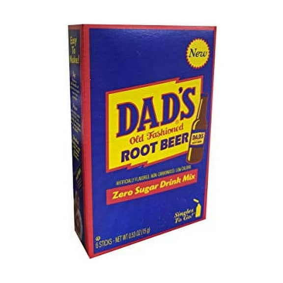Dad's Old Fashion Rootbeer Singles To Go Drink Mix, 0.53 OZ, 6 CT (3)