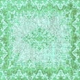 thumbnail image 1 of Ahgly Company Machine Washable Indoor Square Oriental Turquoise Blue Traditional Area Rugs, 6' Square, 1 of 4