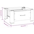 thumbnail image 4 of vidaXL Washing Machine Pedestal with Drawer White, 4 of 5